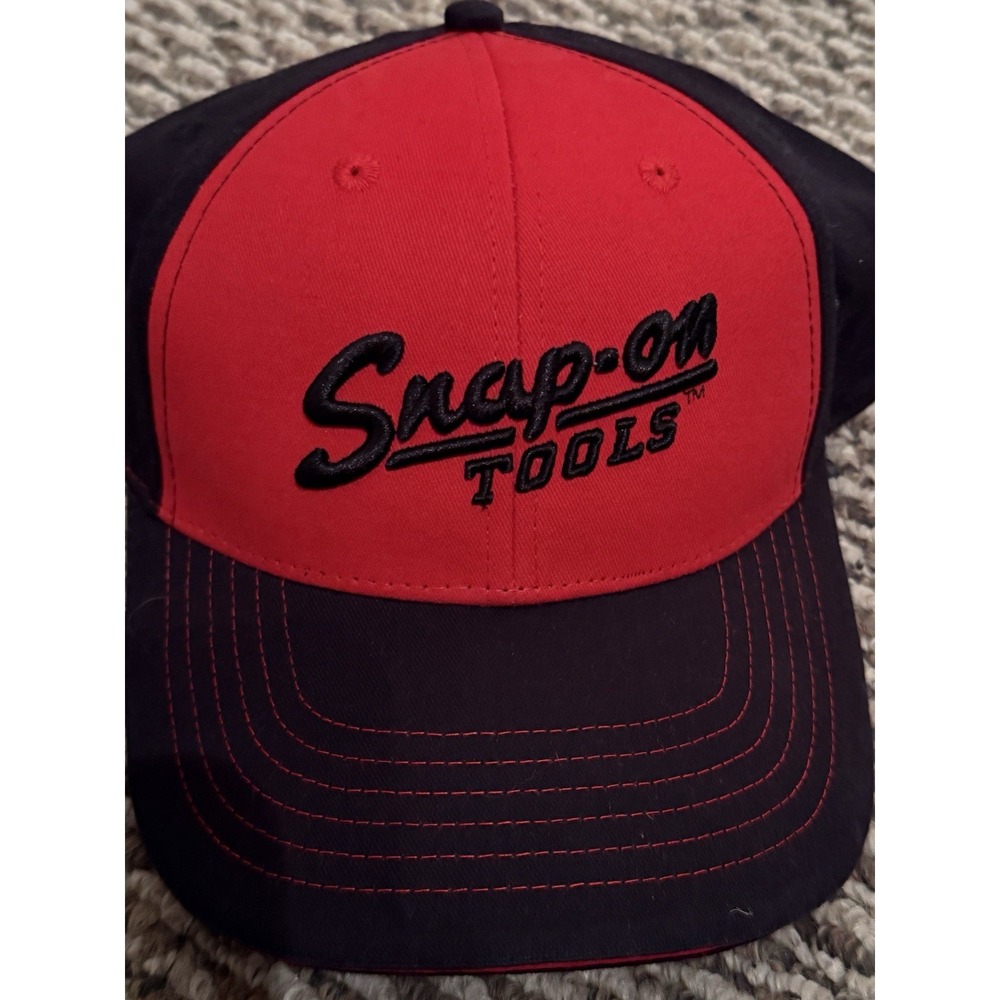 Snap-on Tools Red Black Vintage Logo Adjustable Hat